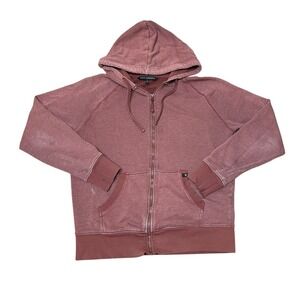 PACT Organic Full Zip Hoodie Size Medium‎ Red Women's Worn In